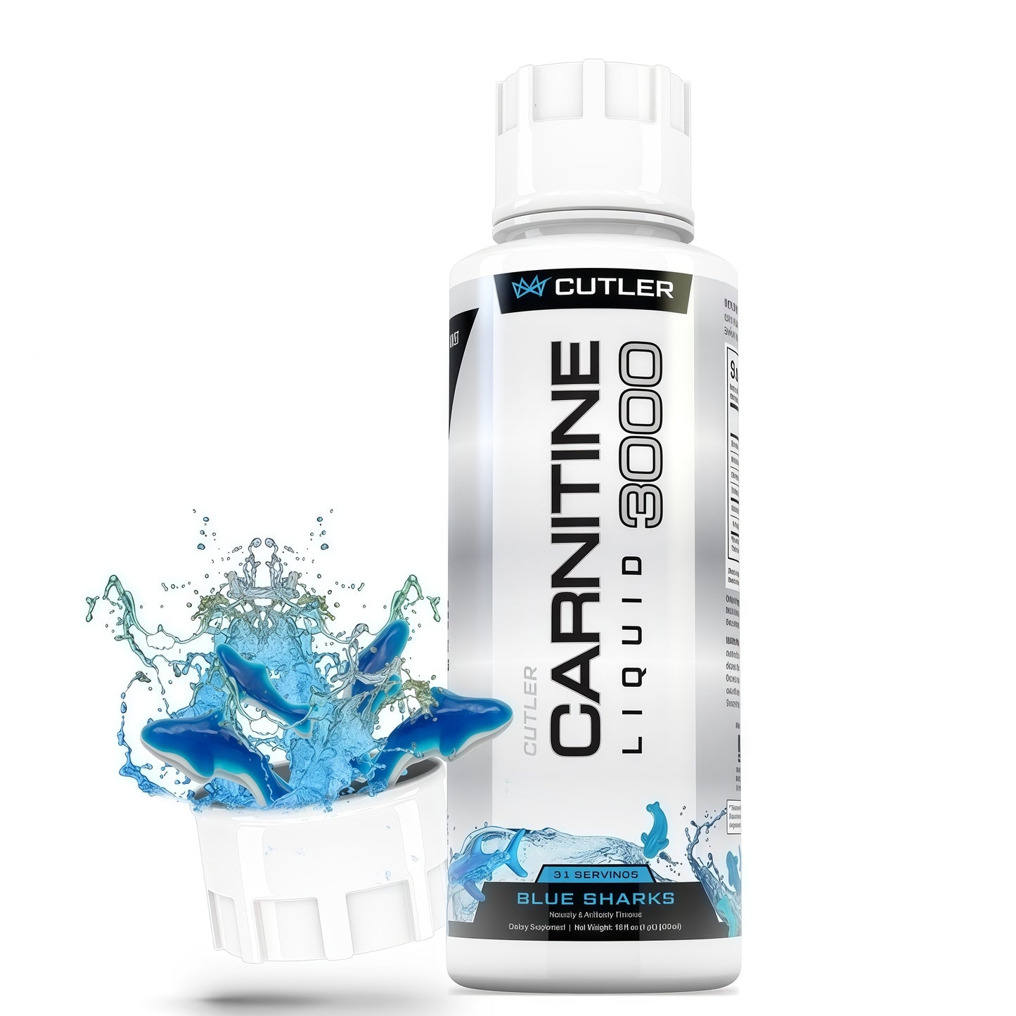 Cutler Nutrition Liquid L-Carnitine Fat Burner Supplement with Acetyl L-Carnitine & L-Carnitine Tartrate - Fat Burner Formula for Optimal Absorption, Energy & Muscle Support