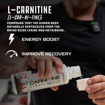 Cutler Nutrition Liquid L-Carnitine Fat Burner Supplement with Acetyl L-Carnitine & L-Carnitine Tartrate - Fat Burner Formula for Optimal Absorption, Energy & Muscle Support